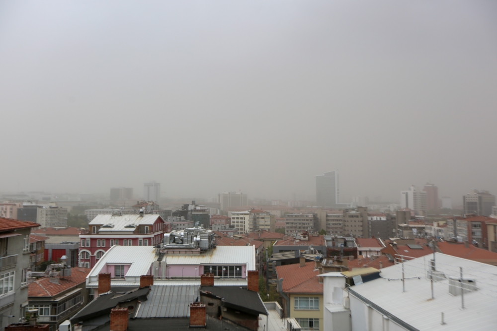 Ankara'da toz fırtınası 10