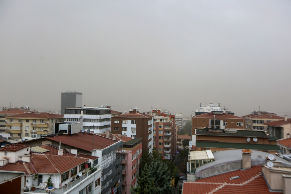 Ankara'da toz fırtınası 12