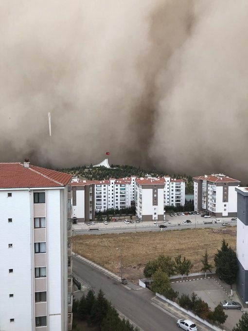 Ankara'da toz fırtınası 5