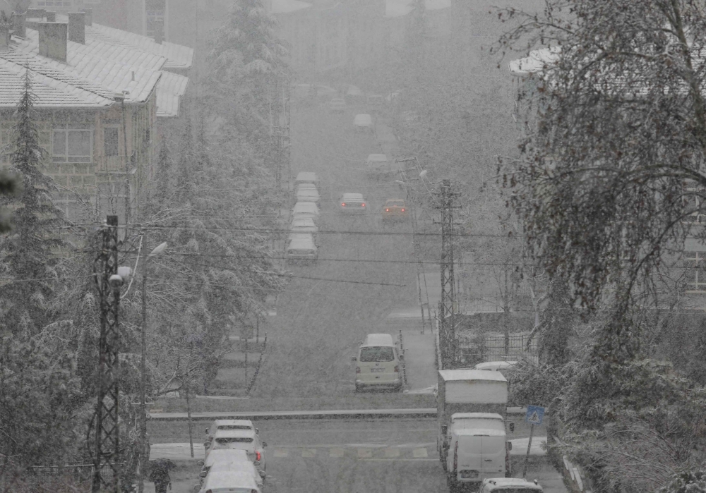 Ankara'da kar eşsiz kar manzaraları 10