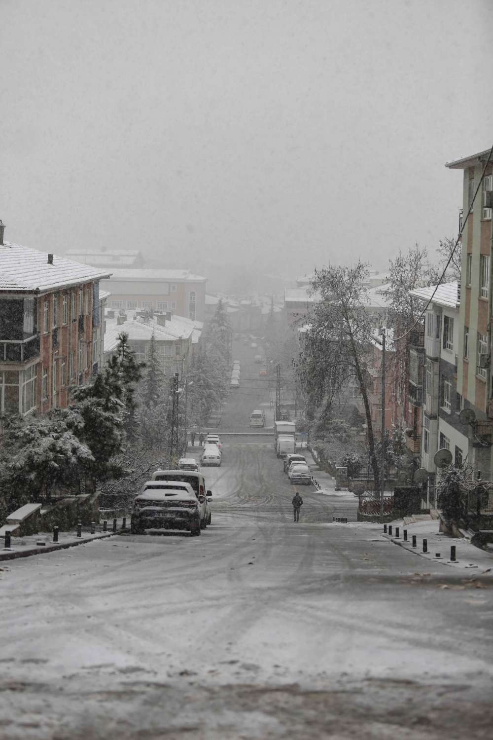 Ankara'da kar eşsiz kar manzaraları 12