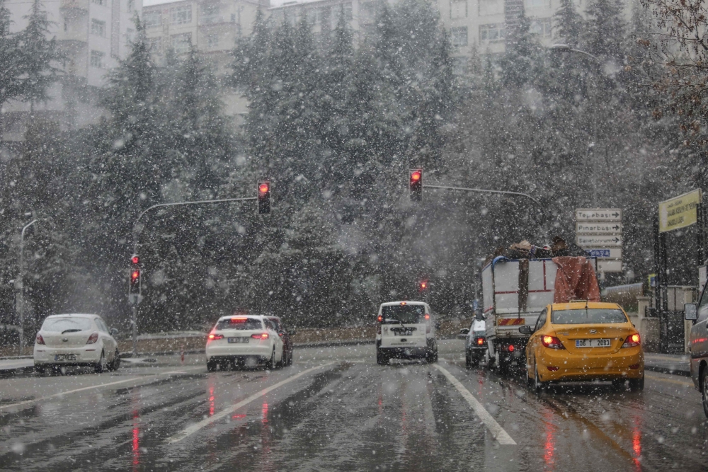 Ankara'da kar eşsiz kar manzaraları 15