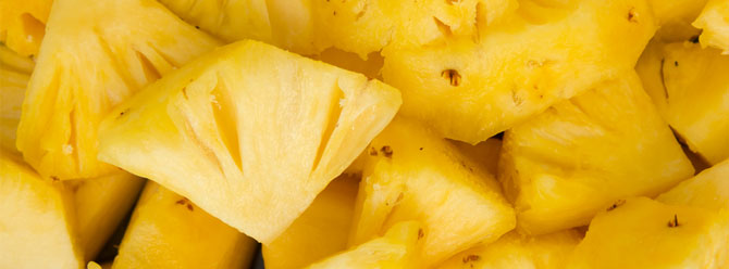 Ödemden kurtulmak için ananas yiyin!