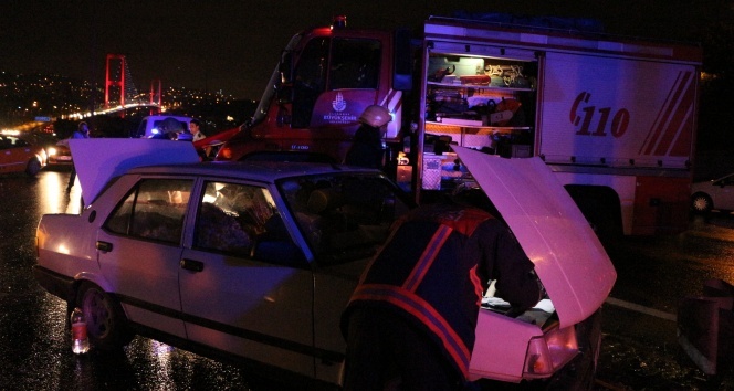 15 Temmuz Şehitler Köprüsü’nde trafik kazası: 2 yaralı
