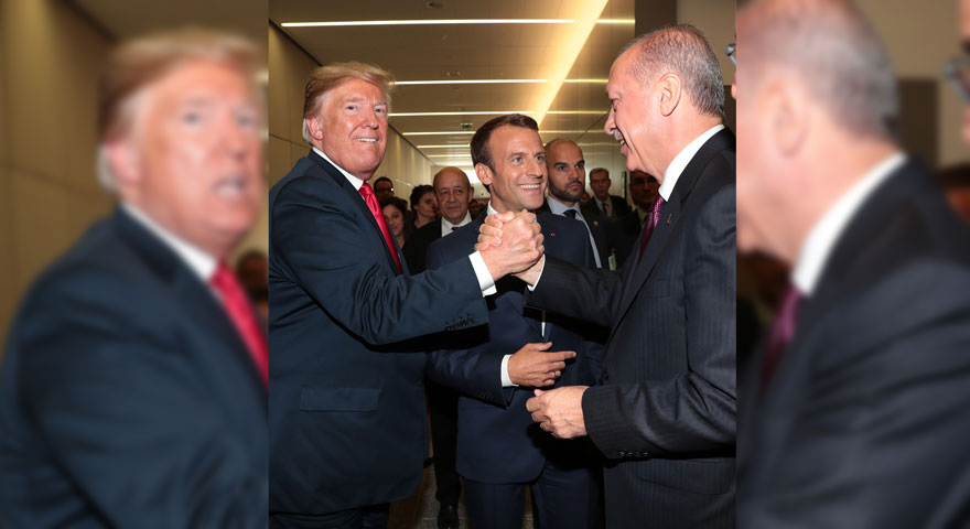 Dünya Erdoğan-Trump tokalaşmasını konuşuyor