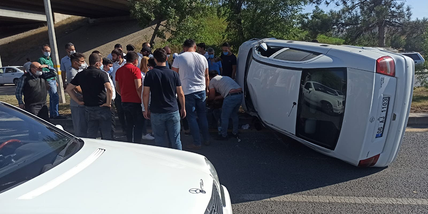 Başkent'te trafik kazası: 1 yaralı