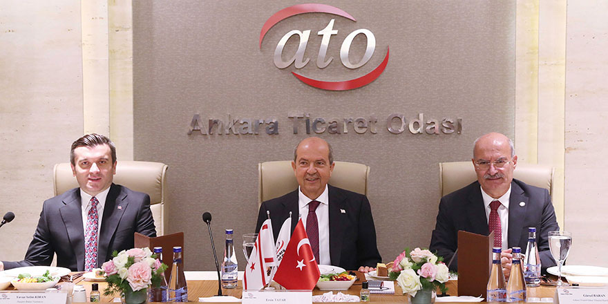 KKTC Cumhurbaşkanı Tatar'dan ATO'ya ziyaret