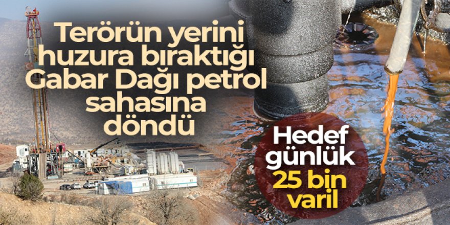 Video: Gabar Dağı'nda çıkan petrolde hedef günlük 25 bin varil